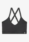 ESSENTIAL MEDIUM SUPPORT SPORTS BRA WITH ADJUSTABLE CROSS BACK - Sportski grudnjak sa srednje jakom potporom - dark grey