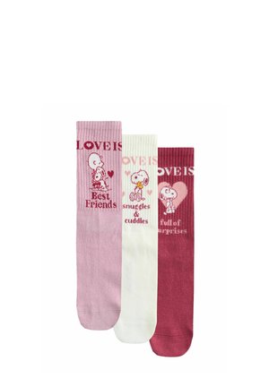 ANKLE 3 PACK - Socks - snoopy valentine license