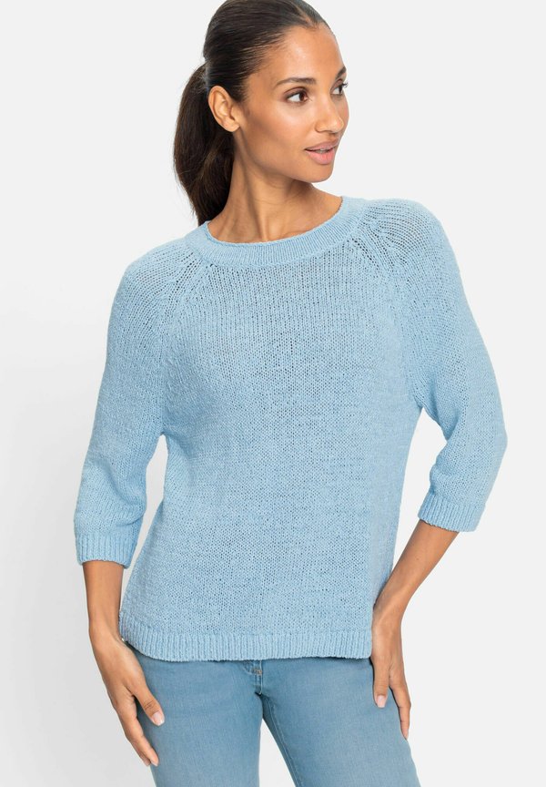 GROB - Strickpullover - hellblau