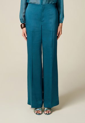 Oltre, PANTALONI PALAZZO - Pantalon classique - ottanio