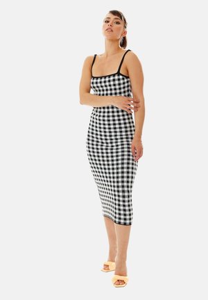 MIDI  - Shift dress - black white