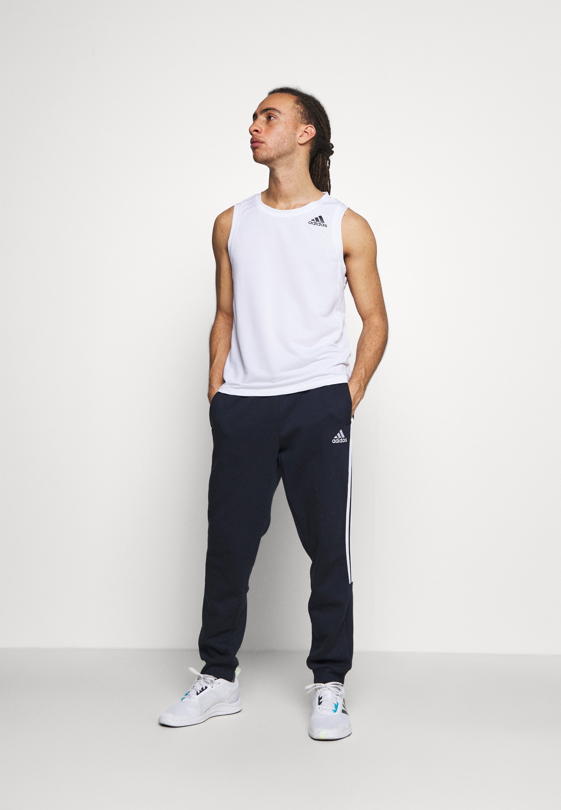 adidas Performance CUT - Pantaloni sportivi - legink/white/blu scuro -  Zalando.it