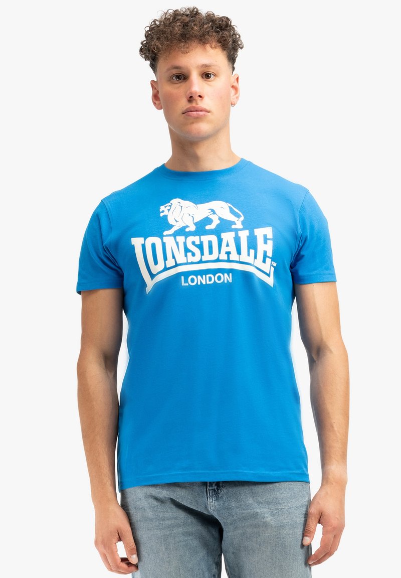 Lonsdale NORMALE PASSFORM LOGO - T-Shirt print - royal blue white