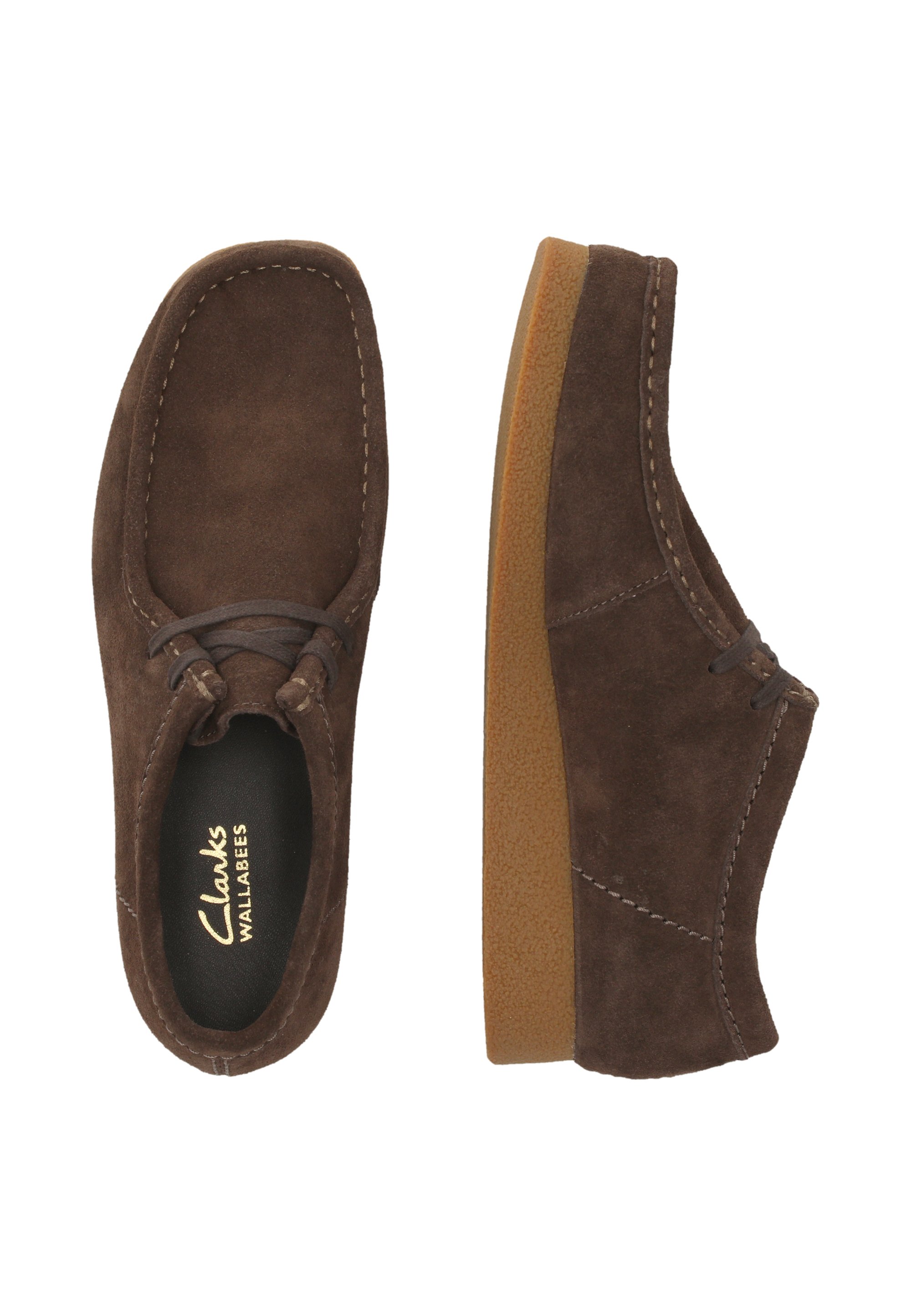 Clarks Chaussures à lacets - dark brown suede/marron - ZALANDO.FR