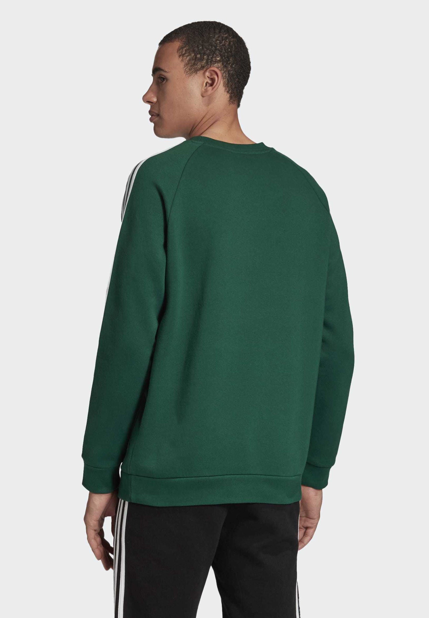 adidas Originals 3 STRIPES CREWNECK SWEATSHIRT Sweatshirt adidas Performance Sweatshirt green Zalando.at