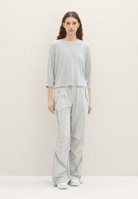 TOM TAILOR DENIM BOXY SHIRT - Strickpullover - basic light grey melange