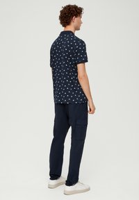 s.Oliver MIT ALLOVER-PRINT - Poloshirt - navy