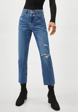Straight leg jeans - blue denim