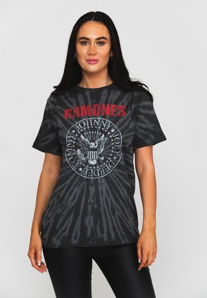 Paradiso Clothing RAMONES PRESIDENTIAL SEAL DIP DYE  - Print T-shirt - black