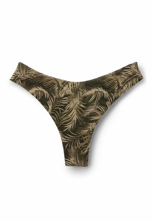 Tezenis, GOLDEN TROPICS ROUNDED HIGH-CUT - Bikini bottoms - green