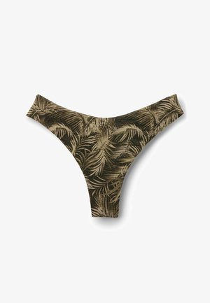 Tezenis, GOLDEN TROPICS ROUNDED HIGH-CUT - Bikini bottoms - green