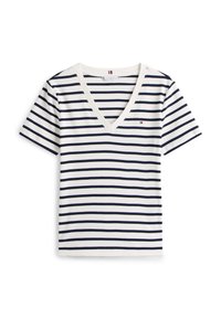 SLIM CODY - Print T-shirt - breton/ecu/dark night navy