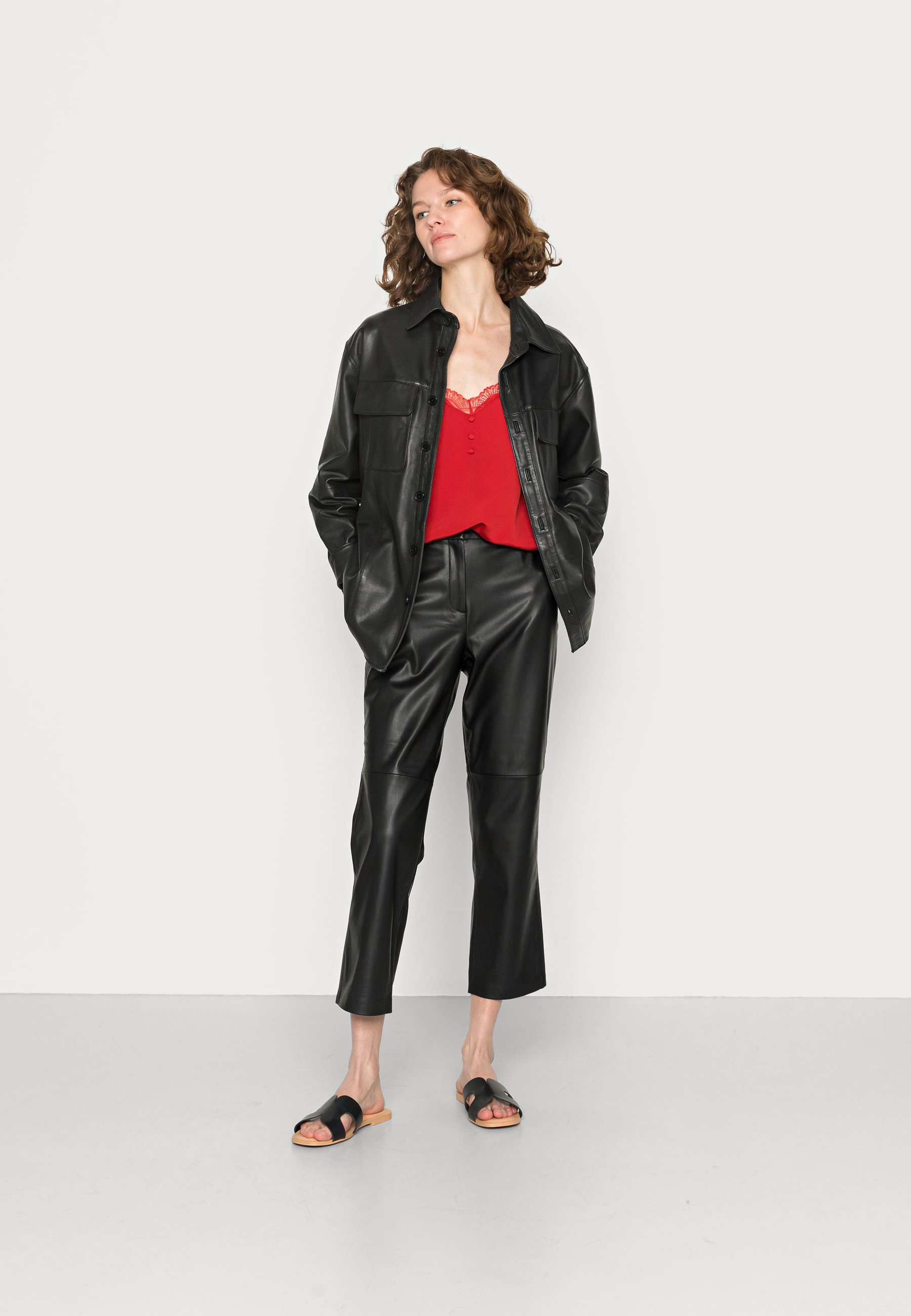 Esprit Collection KICK FLARE - Pantalones - black/negro - Zalando.es