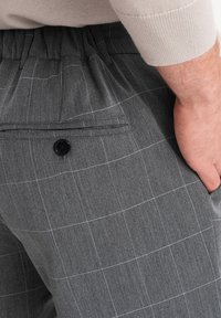 Ombre DELICATE CHECK  - Broek - grey