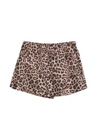 Stradivarius LEOPARD WITH ELASTICATED WAISTBAND - Shorts - mottled brown
