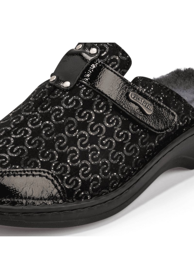 Damen Sneaker | vitaform Hausschuh schwarz - SF30885 Damen Sneaker | vitaform Hausschuh schwarz - SF30885