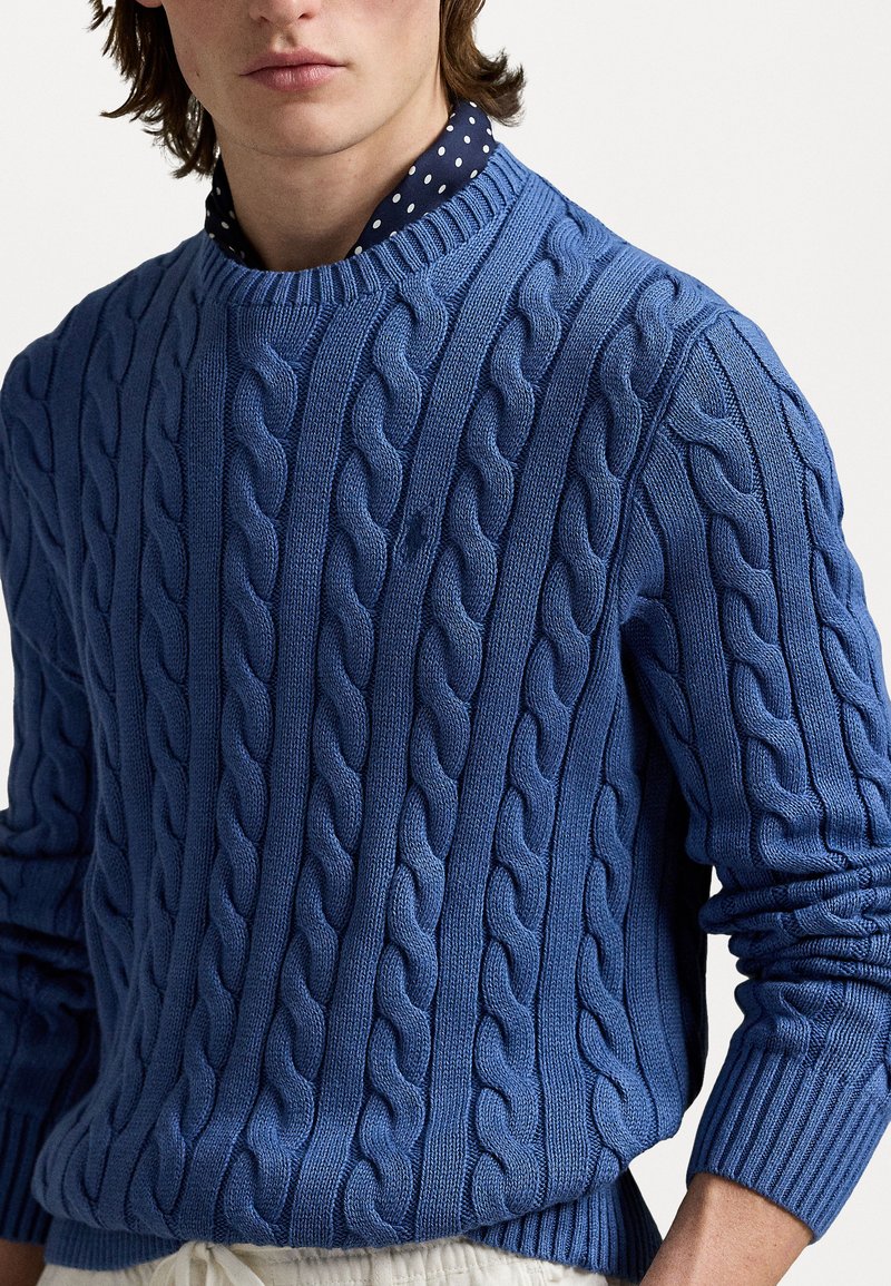 Polo Ralph Lauren CABLE KNIT GARMENT DYED COTTON SWEATER Jumper