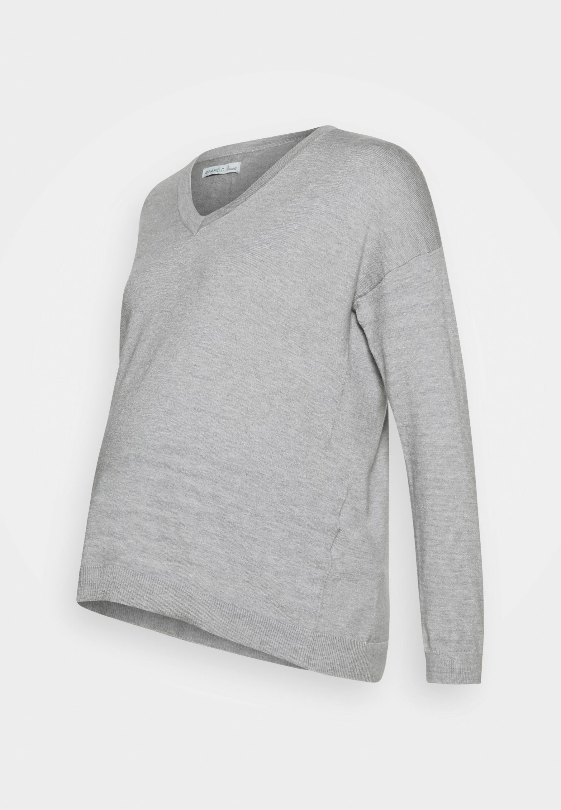 Anna Field MAMA Strikkegenser light greylysgrå Zalando.no Anna Field MAMA Joggebukse light greylysgrå Zalando.no