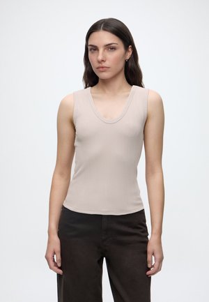 GAP LUXE TANK - Μπλούζα - cobblestone 444