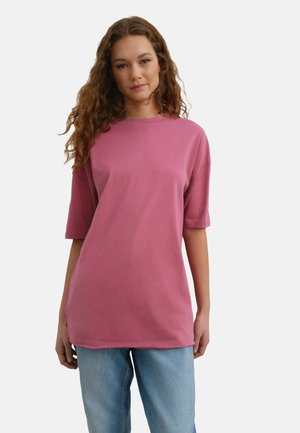 Next RELAXED FIT SHORT SLEEVE SEAM DETAIL SKATER STYLE - Basic T-shirt - burgundy red