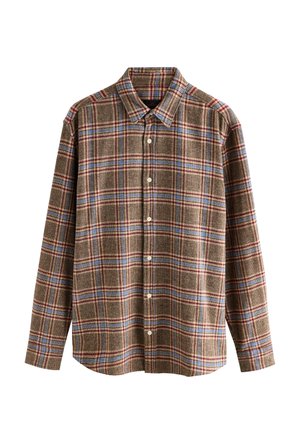 REGULAR FIT-LONG SLEEVE CHECK - Hemd - brown