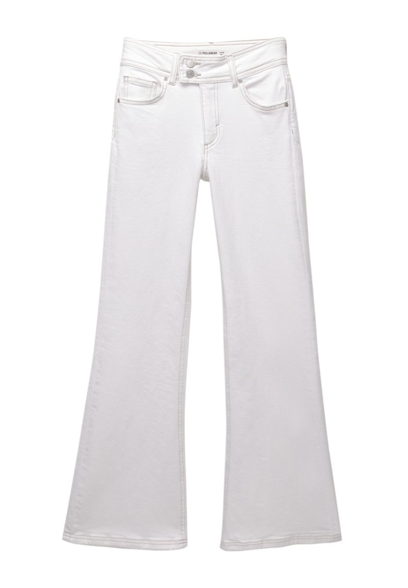 PULL&BEAR Flared Jeans wit
