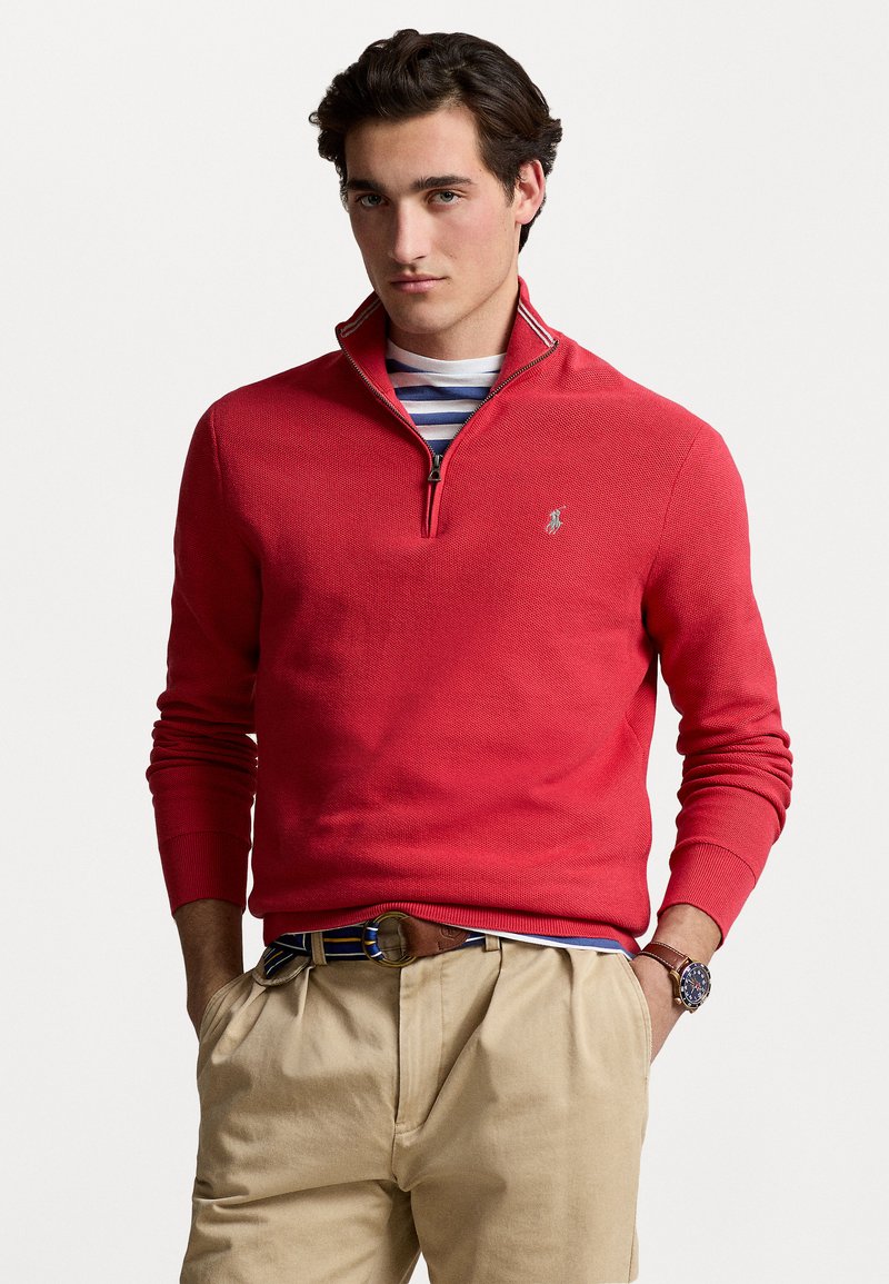 Polo Ralph Lauren LONG SLEEVE - Strikkegenser - red/rød - Zalando.no