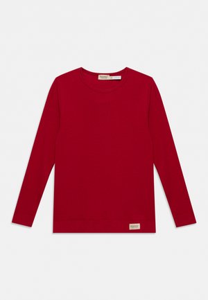 MarMar Copenhagen, PLAIN TEE UNISEX - Блуза с дълги ръкави - cherry