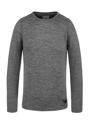 MERINO PULLOVER THERMOHEMD SKI-FUNKTIONSUNTERWÄSCHE - Langarmshirt - grau