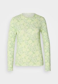 ALL OVER PRINTED MOCK NECK - T-shirt à manches longues - lime