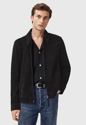 RHONE - Leren jas - black