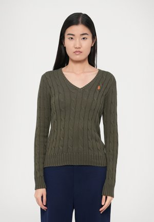 KIMBERLY LONG SLEEVE PULLOVER - Pullover - harvest olive