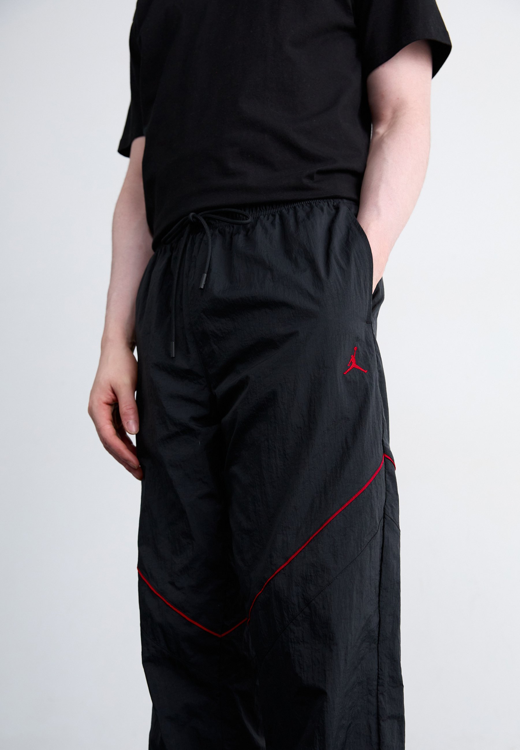 jordan black and red pants