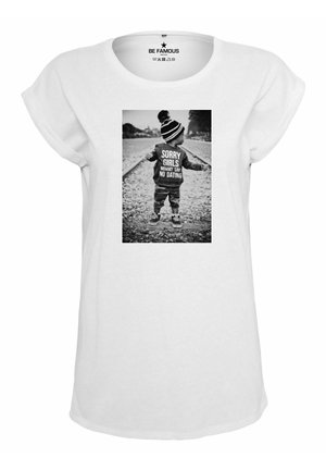 CLASSIC ROLL UP SORRYG - Print T-shirt - white