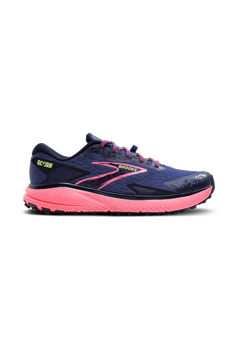 Brooks DIVIDE 5 - Zapatillas de trail running - grey blue pink lime