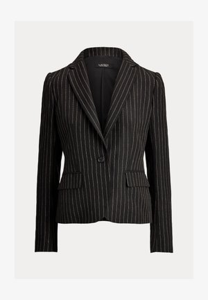 Lauren Ralph Lauren, CHALK STRIPE CANVAS BLAZER - Blazer - black/tan