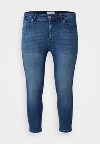 CARWILLY REG WAIST CAPRI NOOS - Skinny-Farkut - medium blue denim