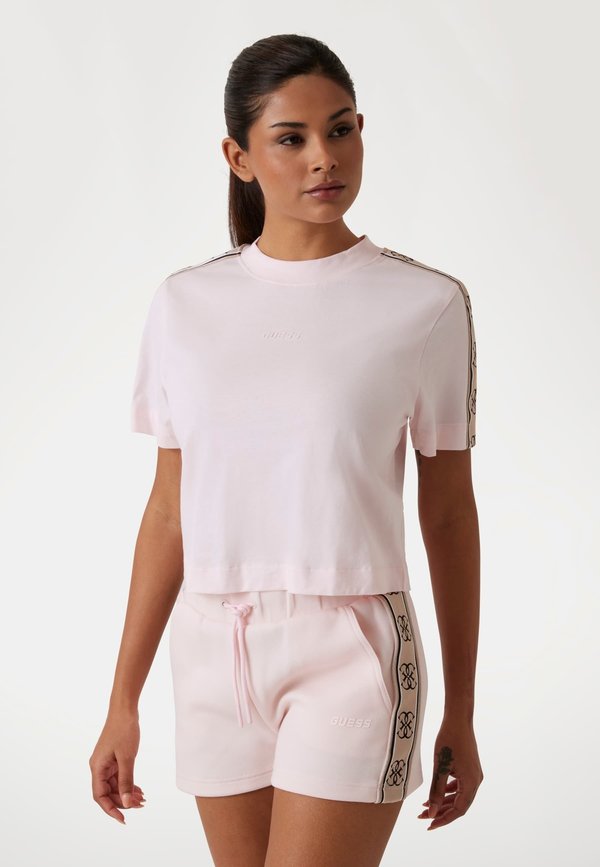 BRITNEY CROP TEE - T-Shirt print - rose