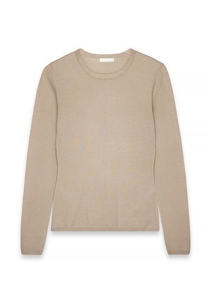 ROUND NECK - Striktrøje - beige