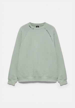 PULL&BEAR, WASHED RAGLAN SLEEVE - SWEATSHIRT - Sweatshirt - light green