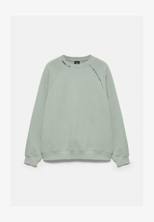 PULL&BEAR, WASHED RAGLAN SLEEVE - SWEATSHIRT - Sweatshirt - light green