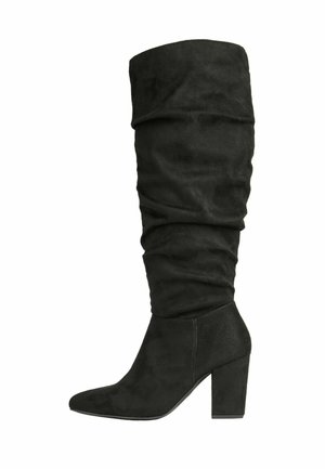 BLOCK MID RUCHED LONG - Zābaki - black