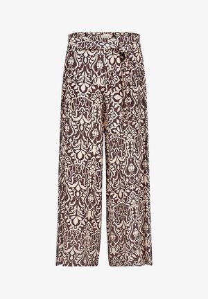Cartoon, CARTOON MIT GUMMIZUG PALAZZO-HOSE - Pantalon classique - patch brown cream