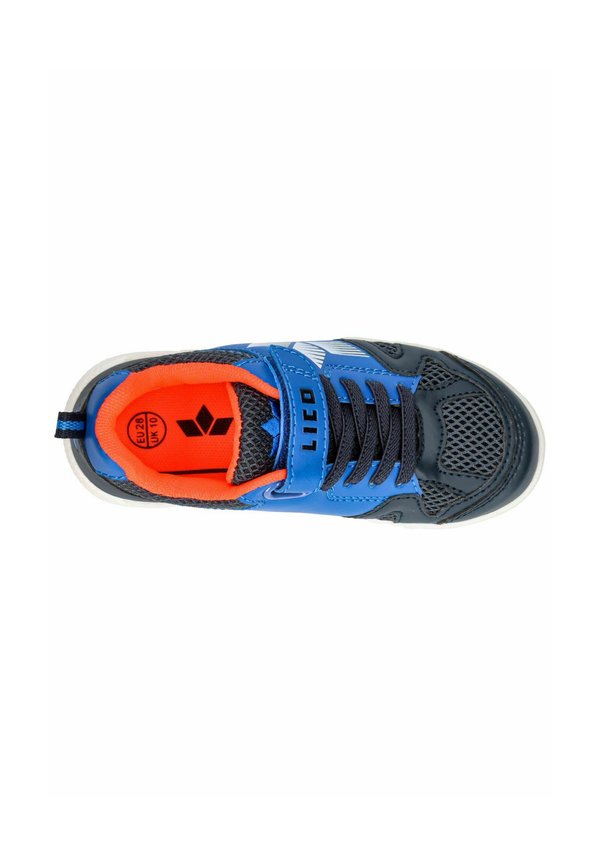 Walkingschuh – marine blau orange