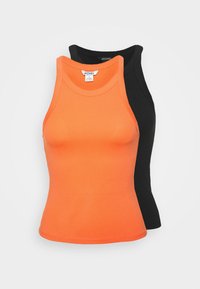 Não selecionado, orange/black dark solid 