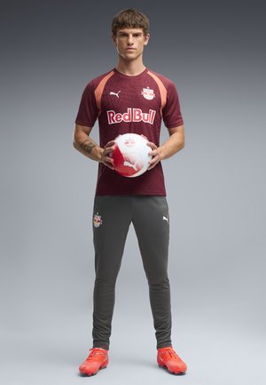Puma, T-Shirt print - ruby shimmer- white