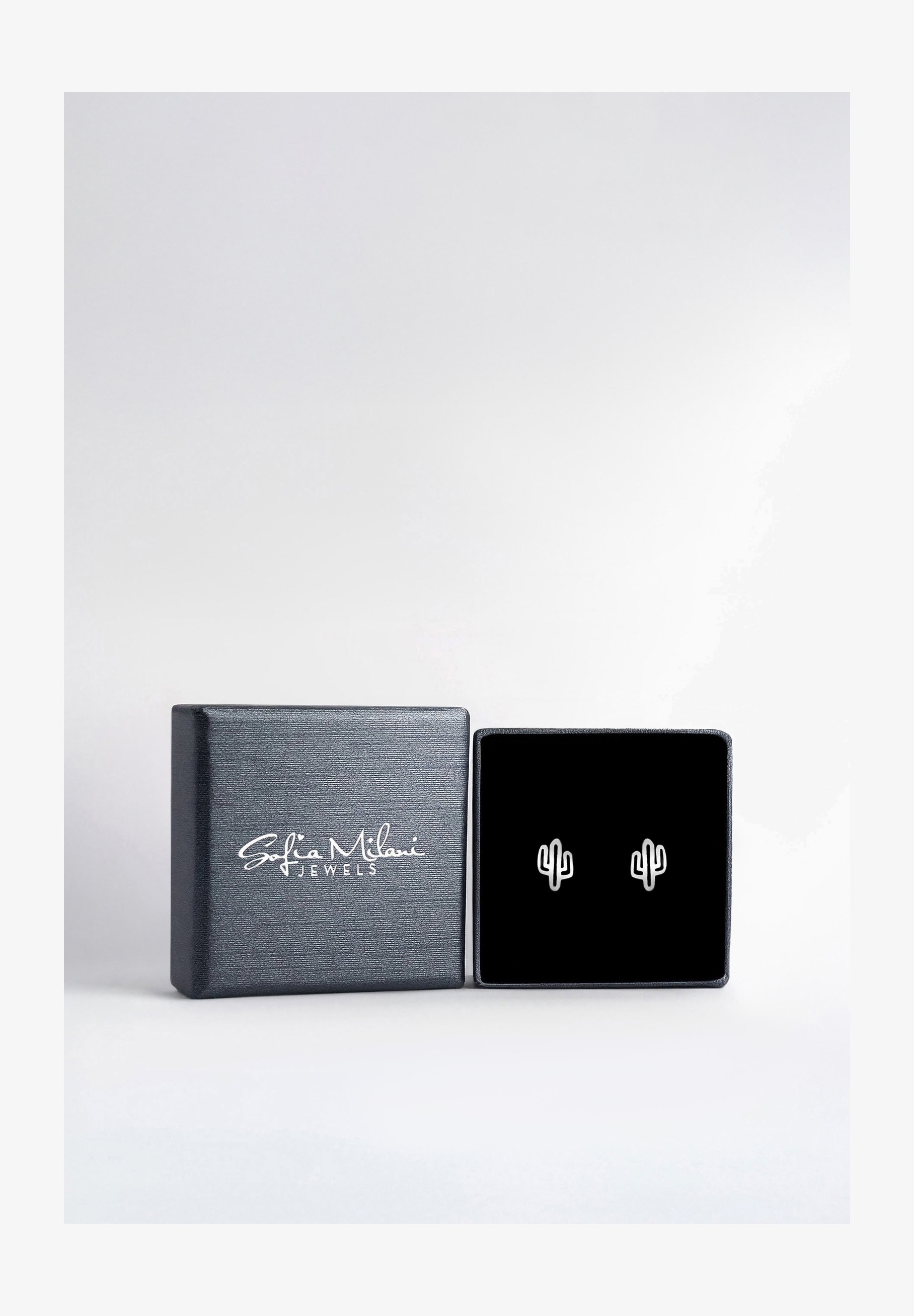 Orecchini Donna SOFIA MILANI Argento 925: A Perno Con Design Cactus Origami, Placcati Oro, Ipoallergenici, In Confezione Regalo