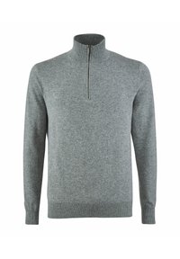FALKE LUXURY CLASSIC HALFZIP - Strickpullover - light grey