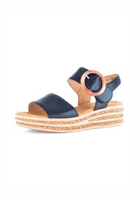 Gabor Plateausandalette - blau
