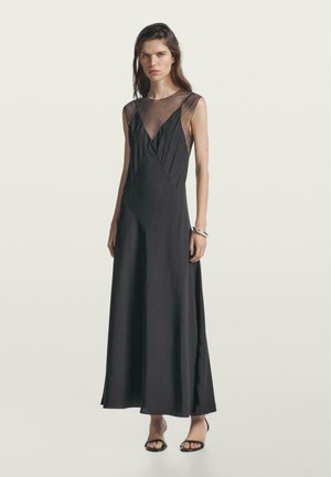 LONG WITH SHEER DETAIL  - Robe longue - black